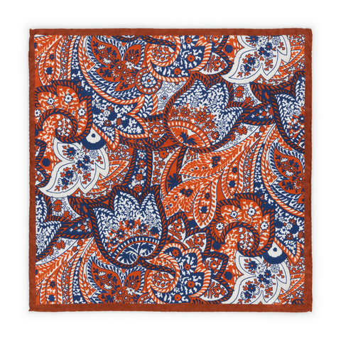 Rust Silk Floral