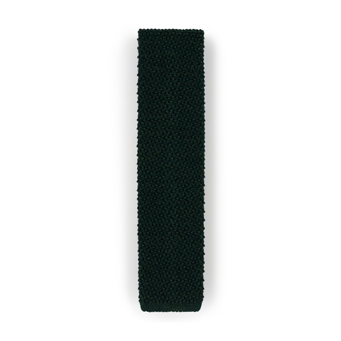 Green Knitted Wool Tie