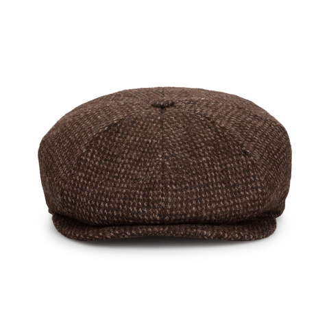 Undyed Brown Lambswool Baker Boy