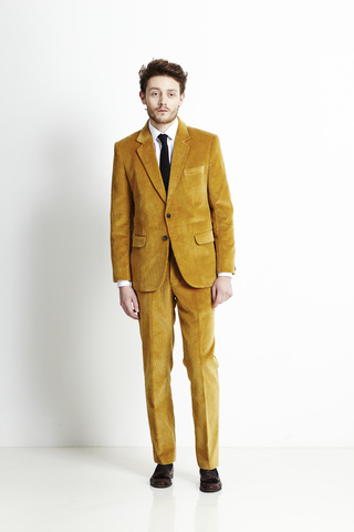 Mustard 8 Wale Corduroy Suit