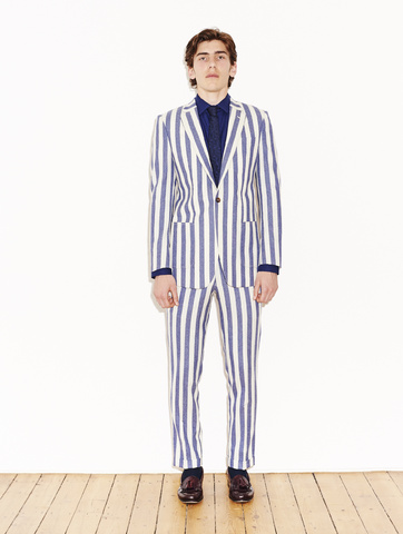Rikers Striped Wool Suit