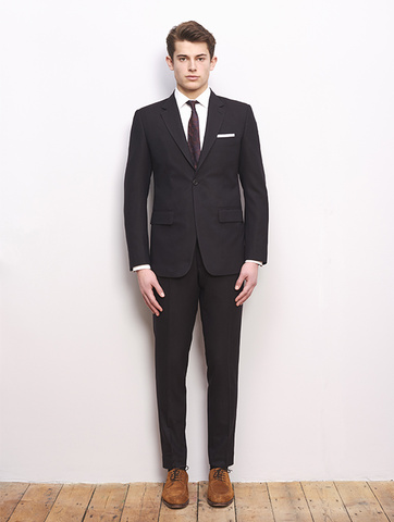 Black Amber Super 120 Wool Suit