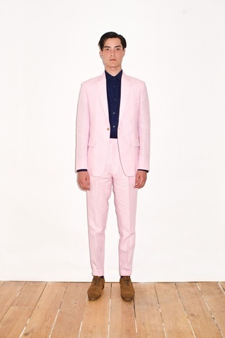 Pink Irish Linen Suit