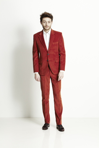 Rust 11 Wale Corduroy Suit