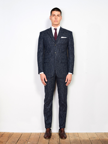Navy Nucky Stripe Flannel