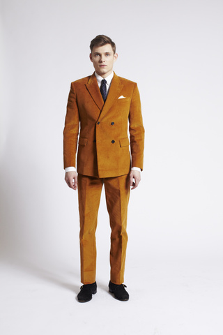 Gold 11 Wale Corduroy Suit