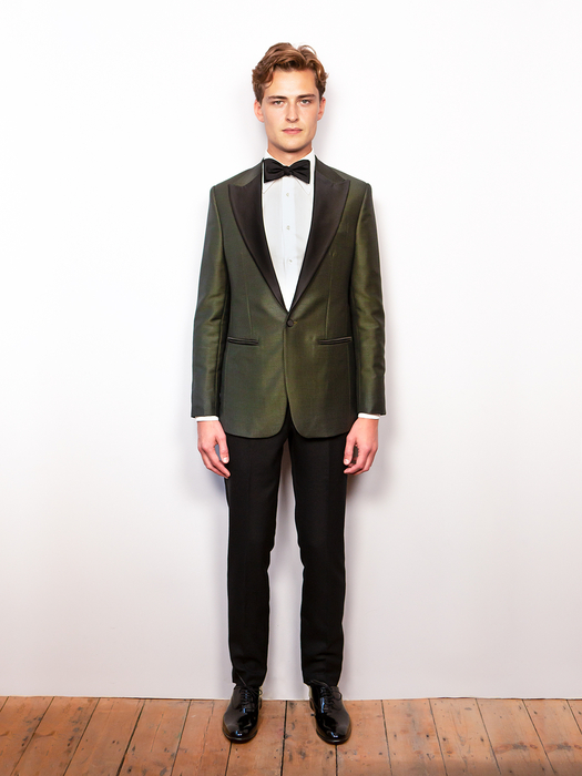 Green Panama Wool Mohair Tuxedo