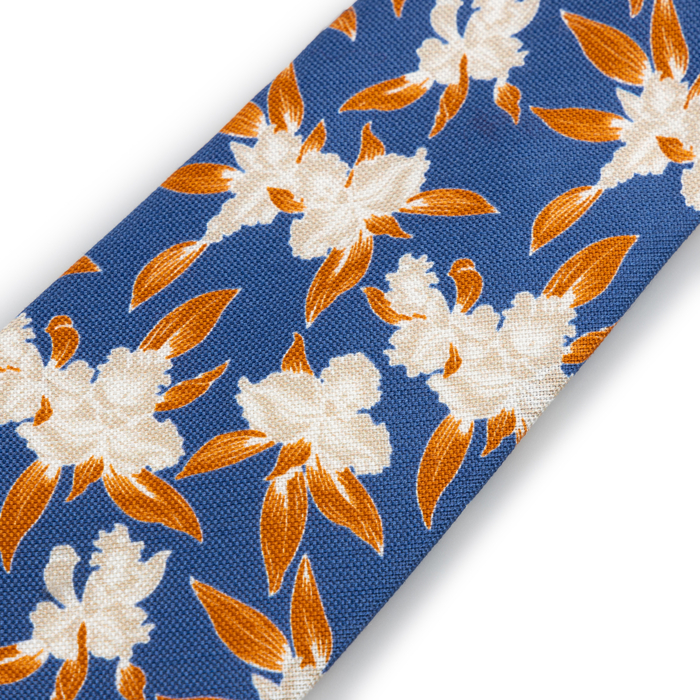 Blue Hawaiian Silk Tie