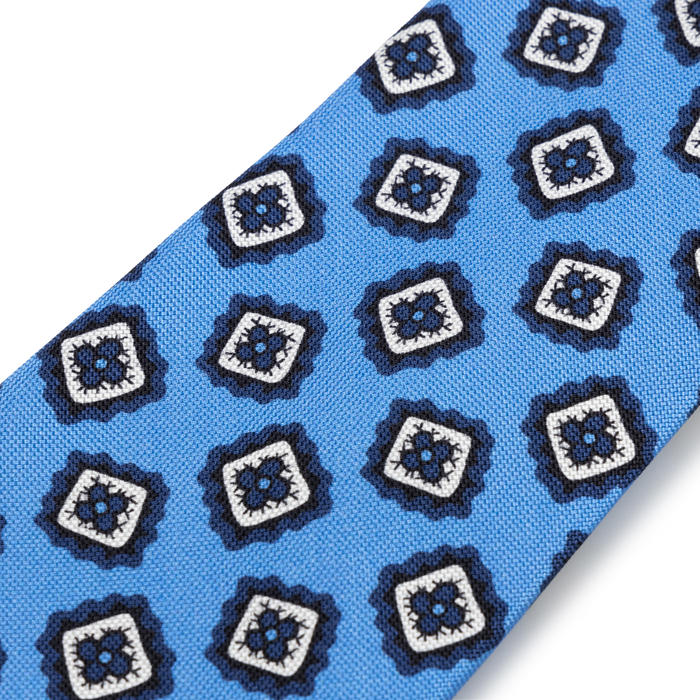 Blue Square Silk