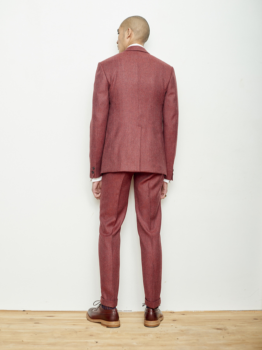 Red Grey Wool