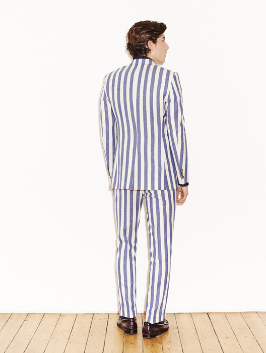 Rikers Striped Wool Suit