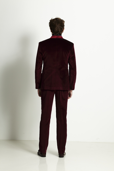 Burgundy Velvet Tuxedo