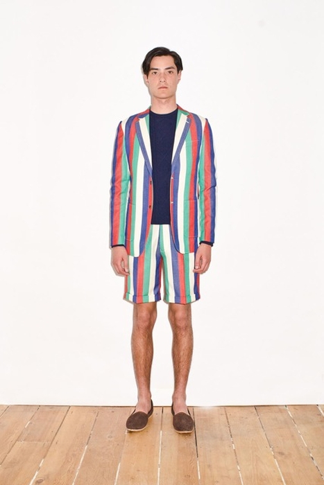 RGB Striped Wool Suit