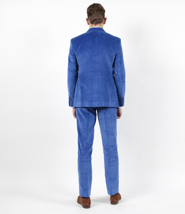 Royal Blue 8 Wale Corduroy Suit