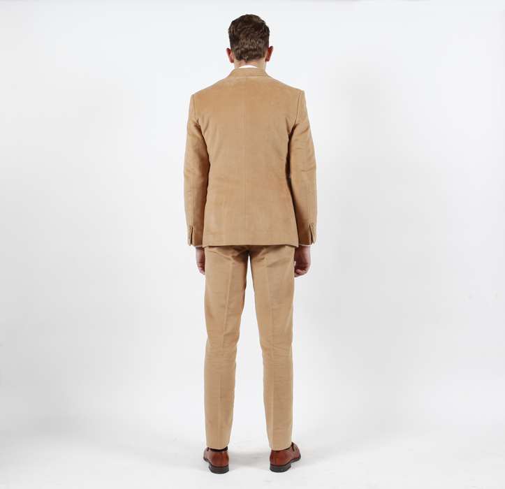 Camel Moleskin Suit