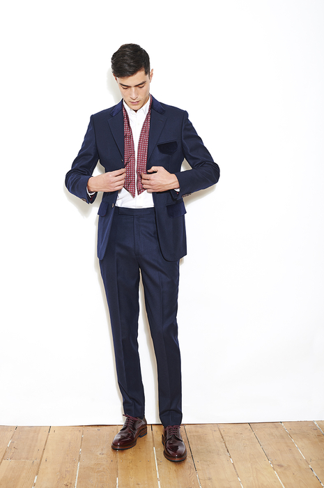 Navy Wool J.C. Suit