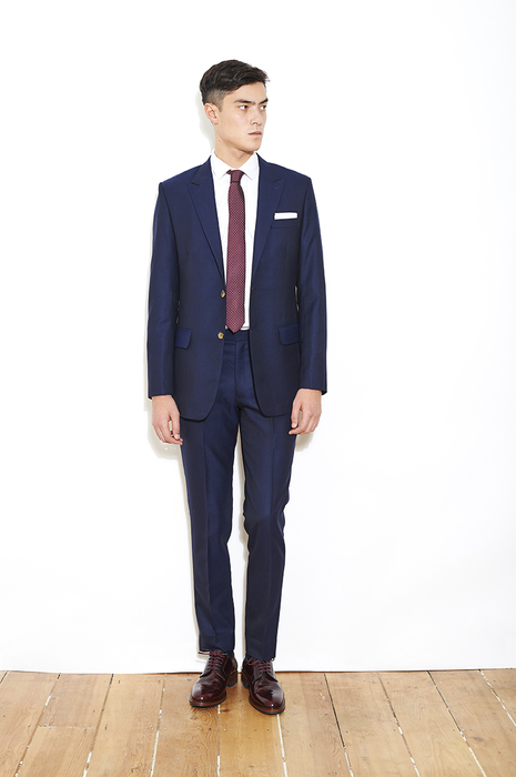 Navy/Blue Worsted Wool Suit