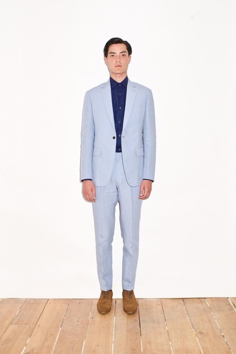 Sky Blue Irish Linen Suit