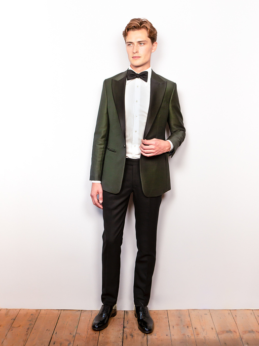 Green Panama Wool Mohair Tuxedo