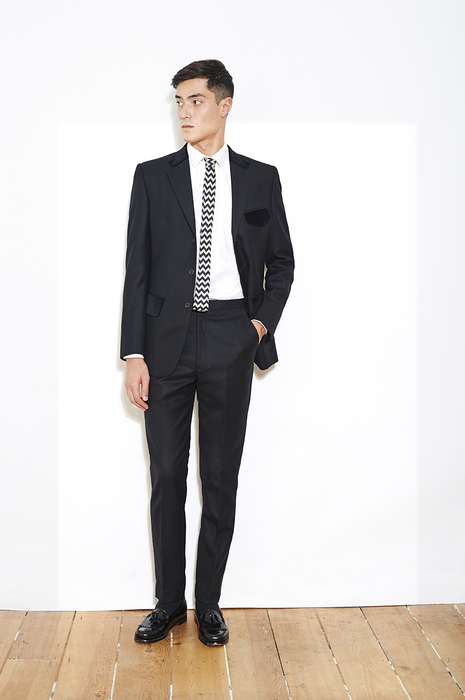 Black Wool J.C. Suit