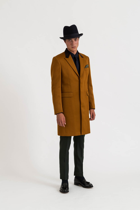 Gold Wool Dreyfus Overcoat