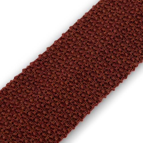 Rust Wool Knitted Tie