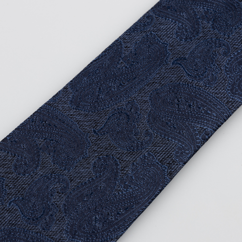 Dusk Blue Paisley Silk Tie