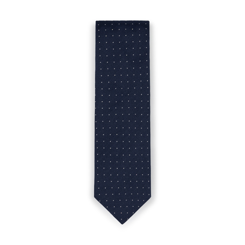 Navy Dot Silk Tie