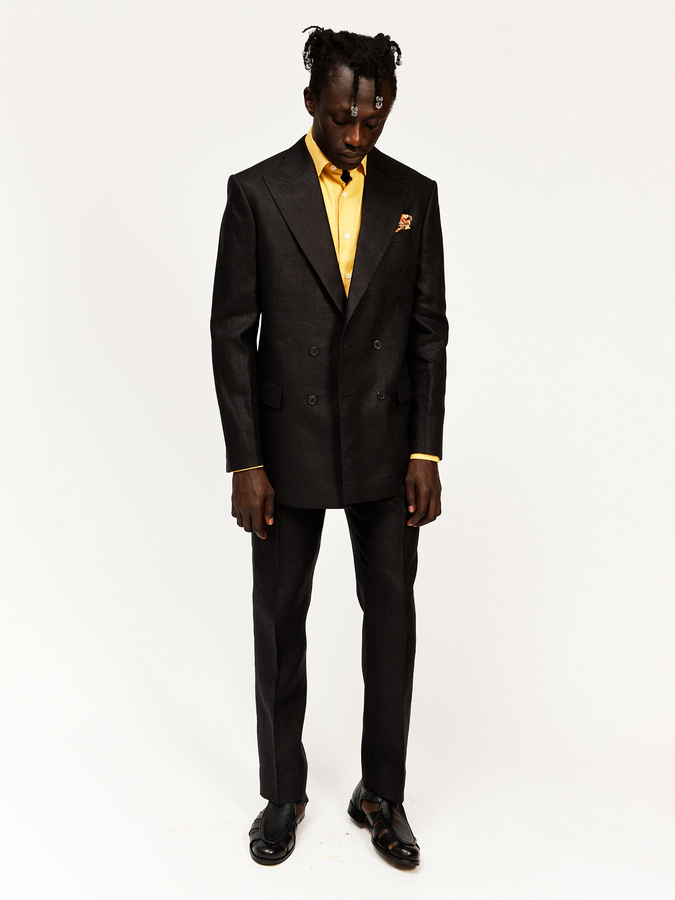 Image of Black Irish Linen