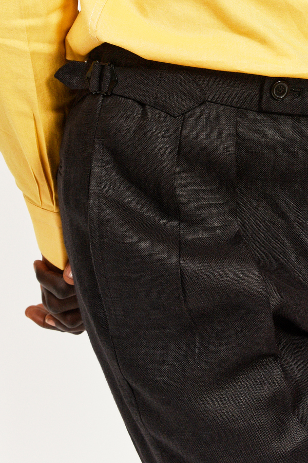 Image of Black Irish Linen