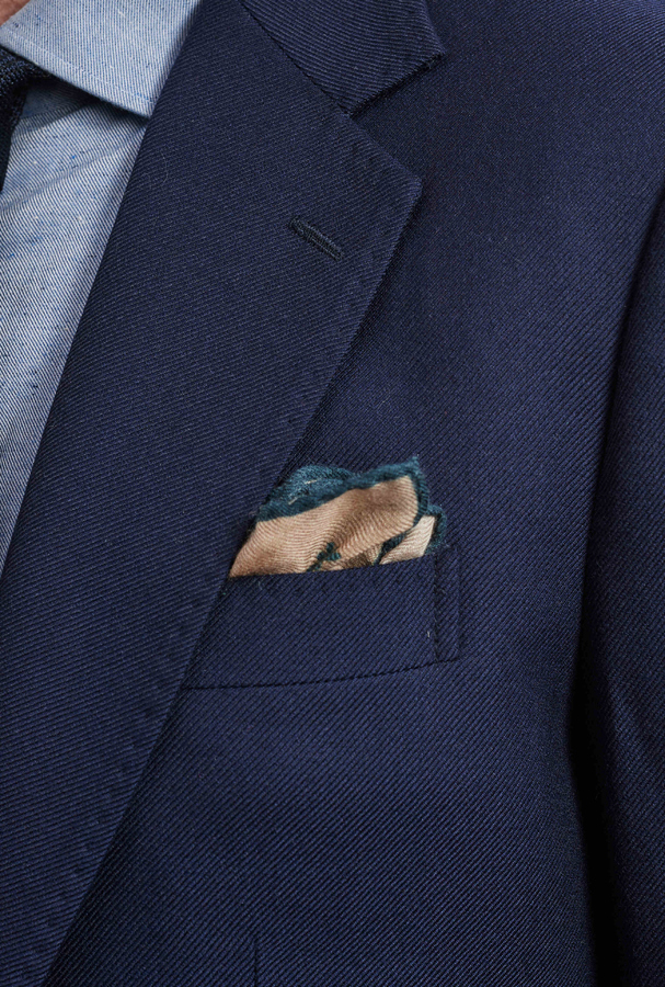 Image of Navy Twill Wool