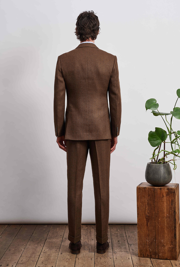 Image of Oak Herringbone Wopol Linen