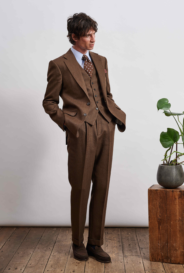 Oak Herringbone Wopol Linen