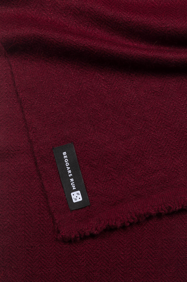 Image of Burgundy Cashmere Scarf
