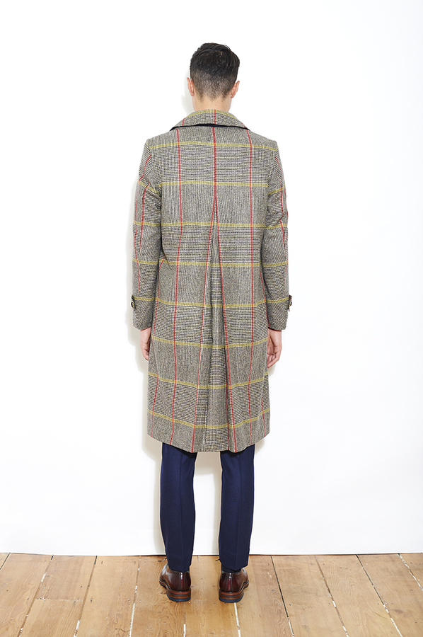 Image of Tokyo Check Tyrol Overcoat