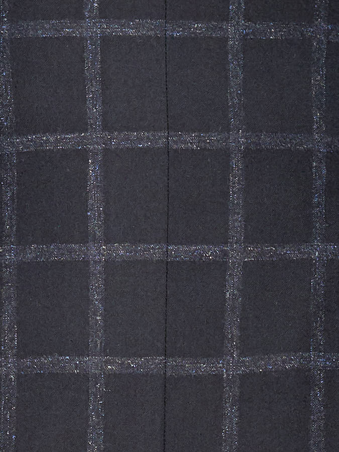 Image of Navy Windowpane Flannel