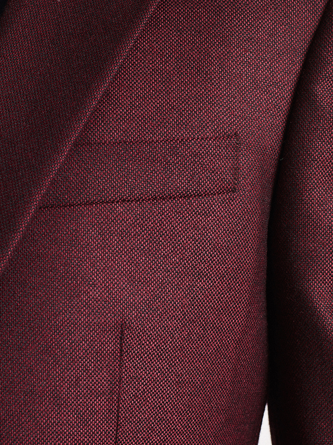 Image of Wine Worsted Wool