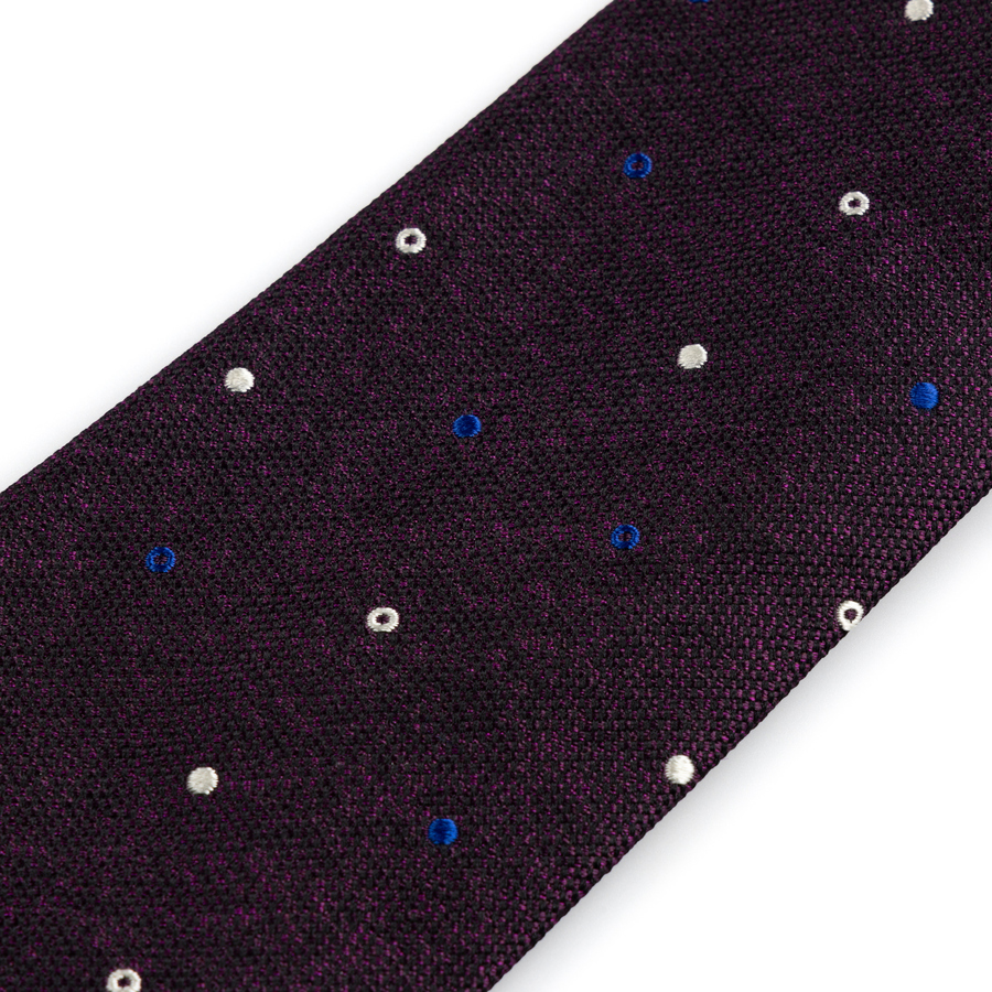 Image of Purple Polka Silk Tie