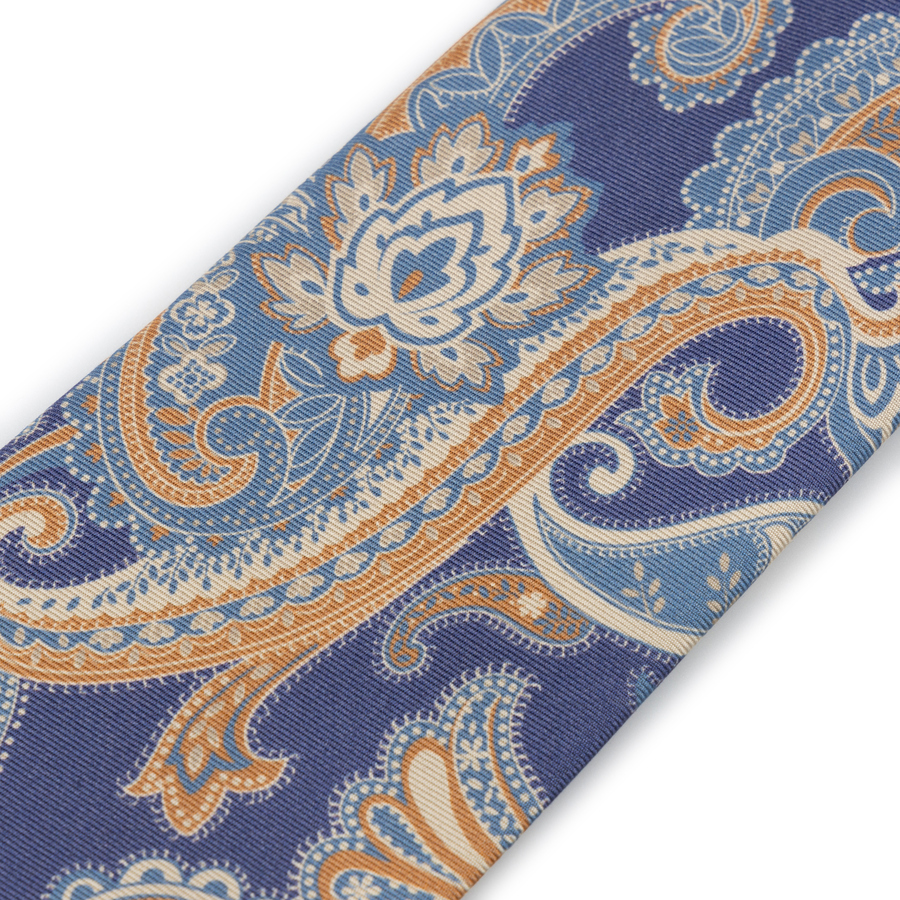 Image of Blue Paisley Affair Silk Tie