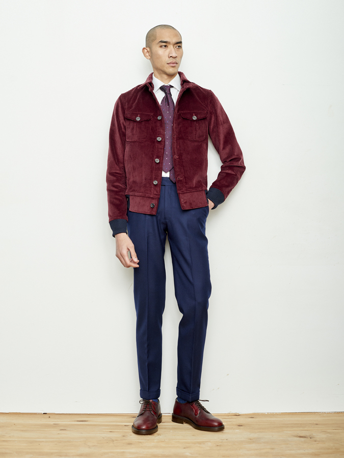 Image of Burgundy Cord Bomber