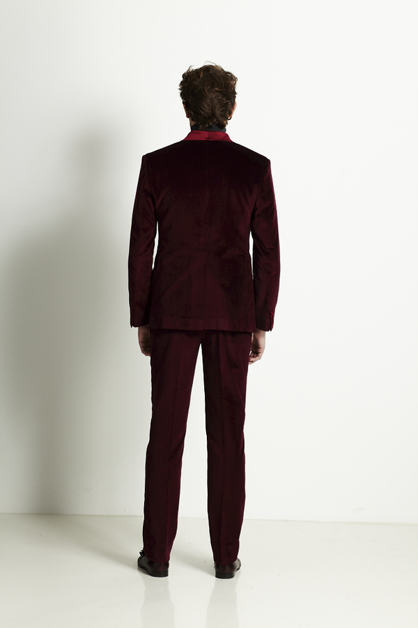 Image of Burgundy Velvet Tuxedo