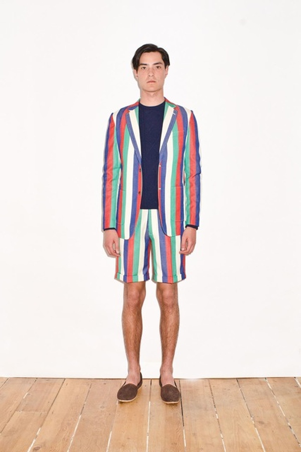 Image of RGB Striped Wool Suit