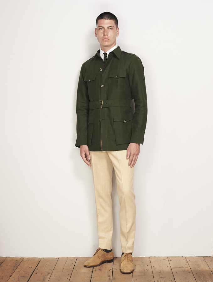 Wool store safari jacket