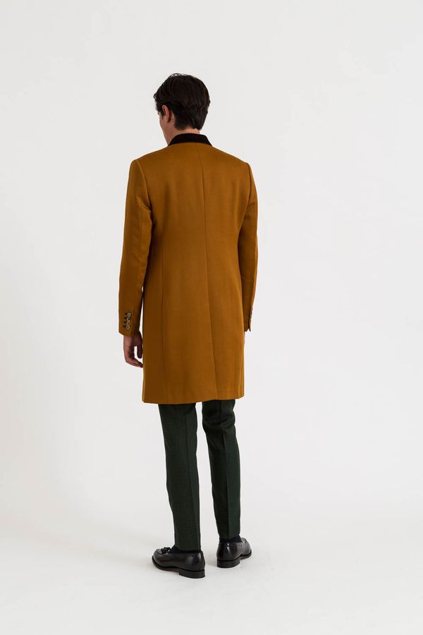 Image of Gold Wool Dreyfus Overcoat