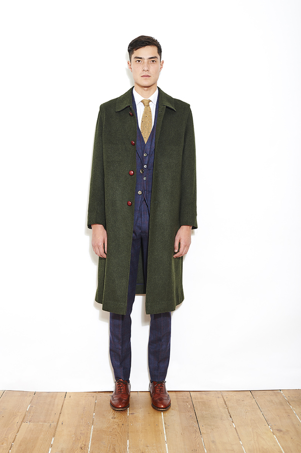 Green Tyrol Wool/Alpaca Overcoat