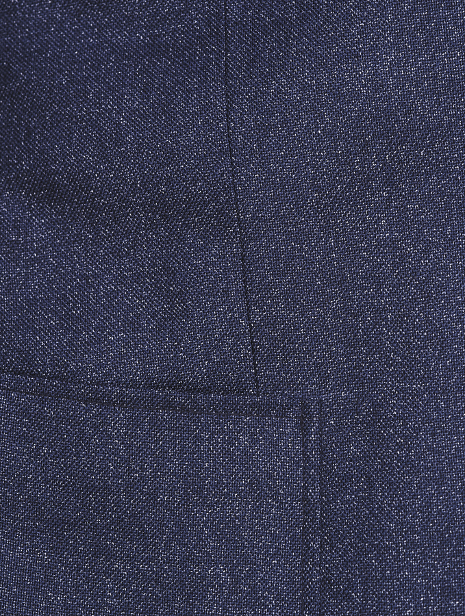 Image of Navy Wool Linen