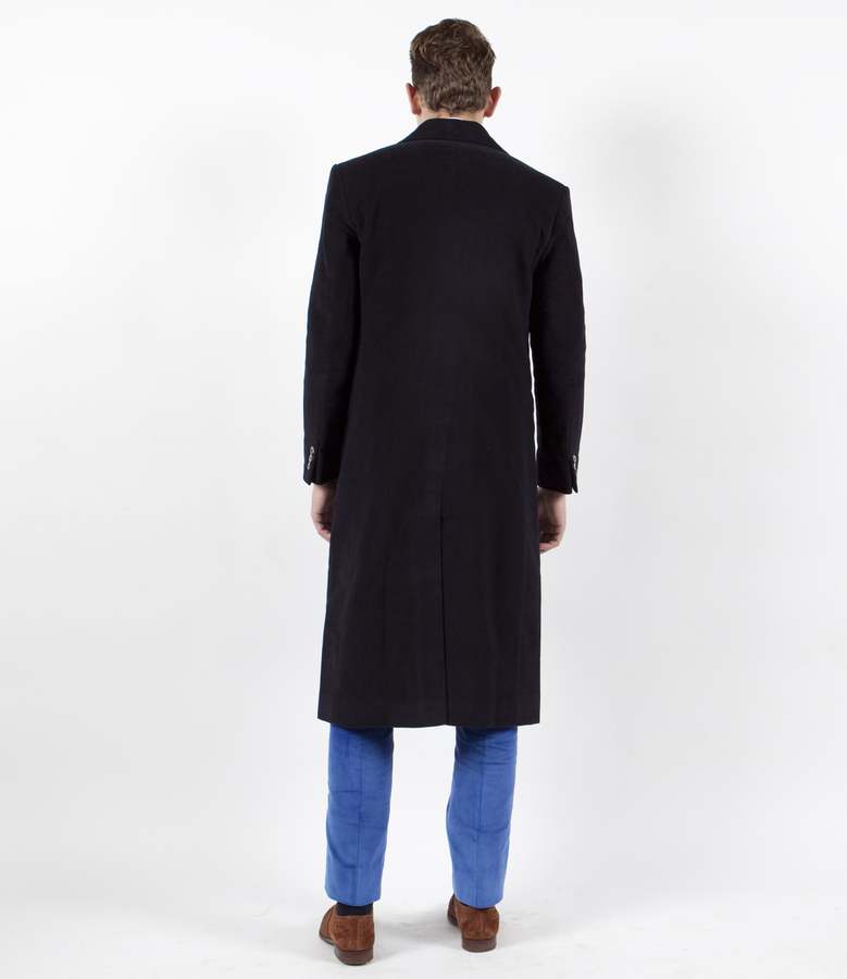 Image of The Anton Overcoat: Navy Moleskin