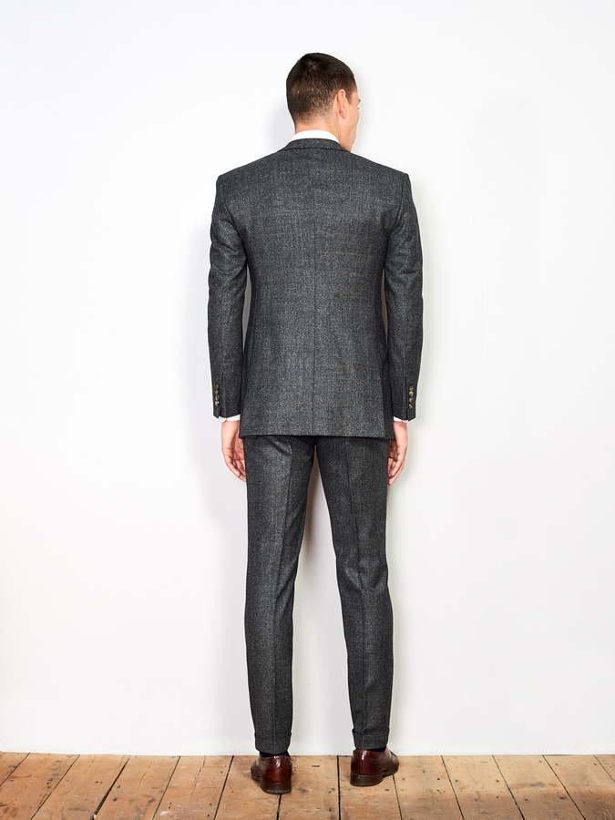 Image of Grey Windowpane Wool