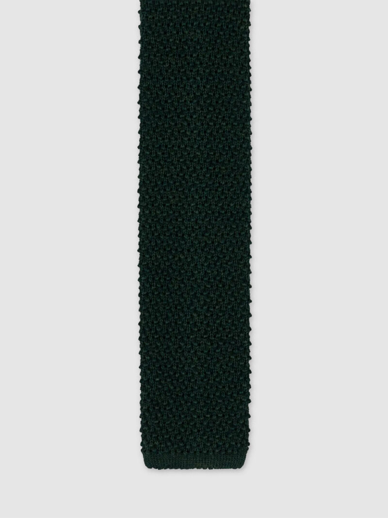 Green Knitted Wool Tie