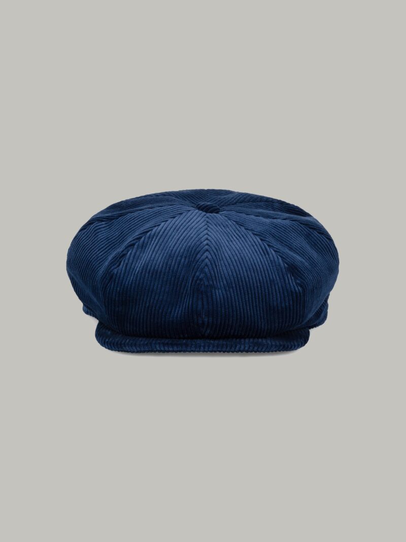 Blue Corduroy Baker Boy
